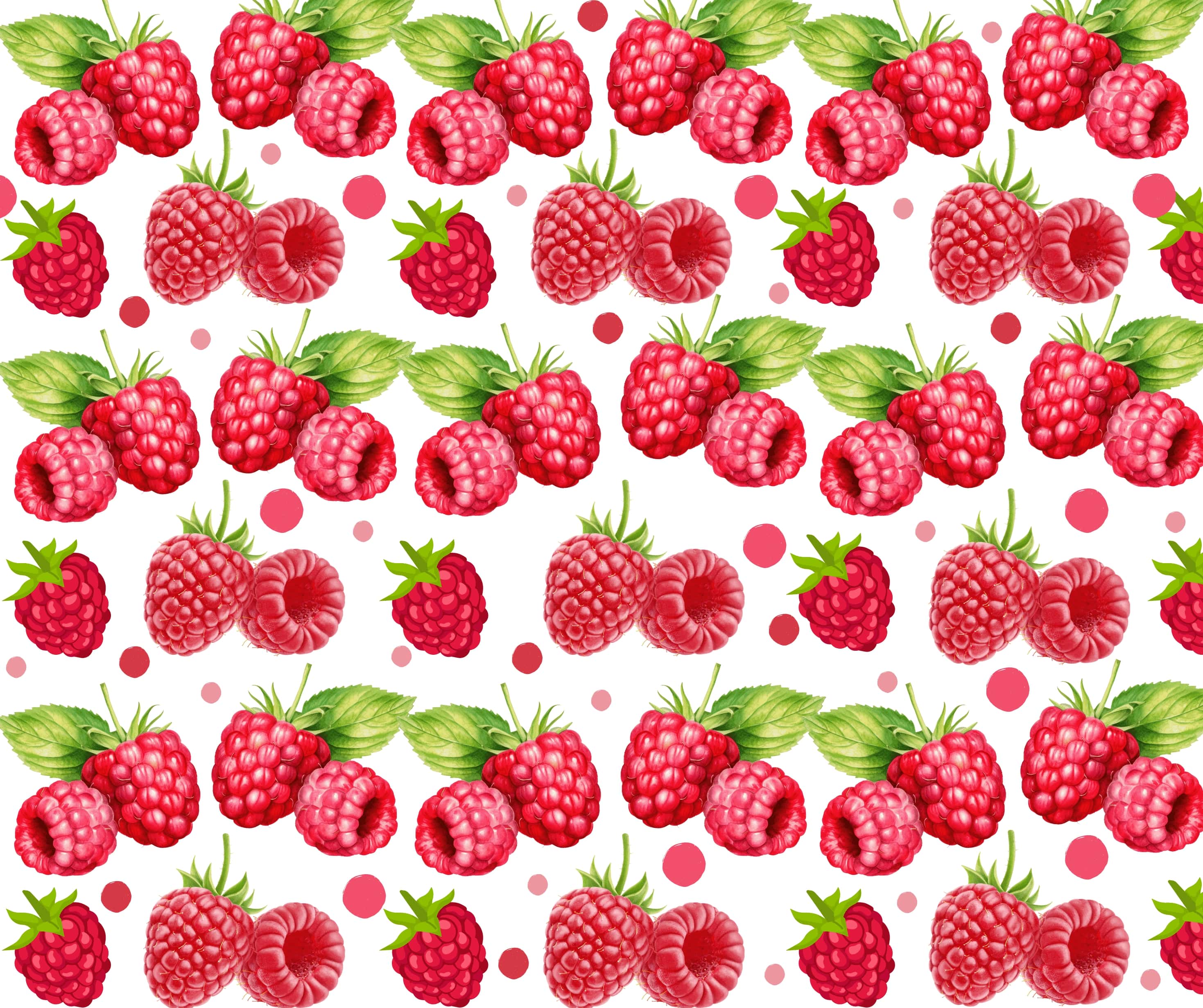 Świeże maliny - tło strony dietetyka